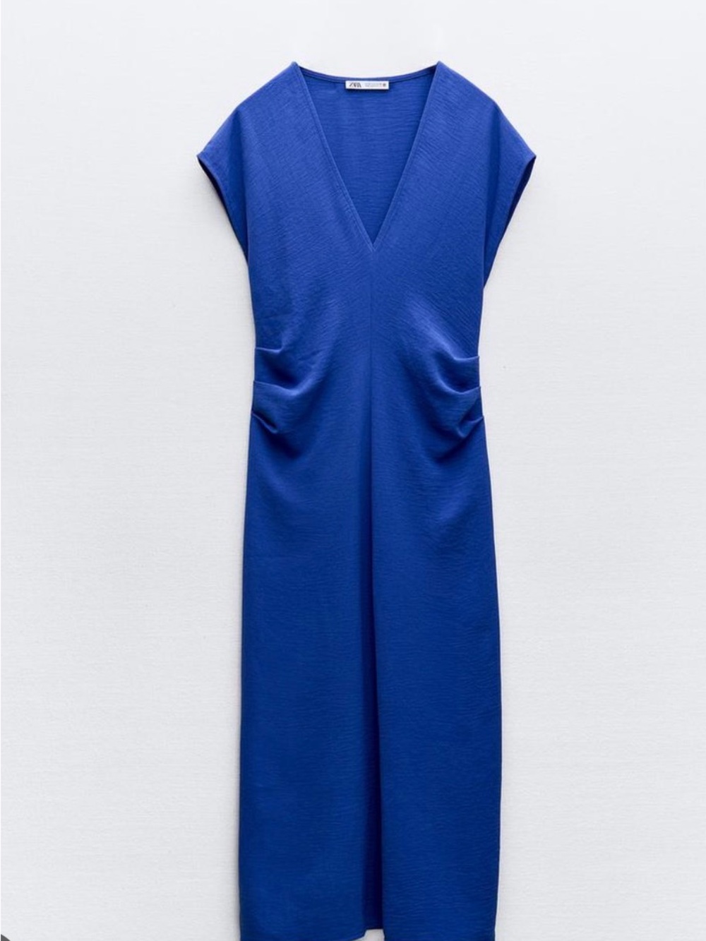 NWT Zara Royal Blue Midi Dress